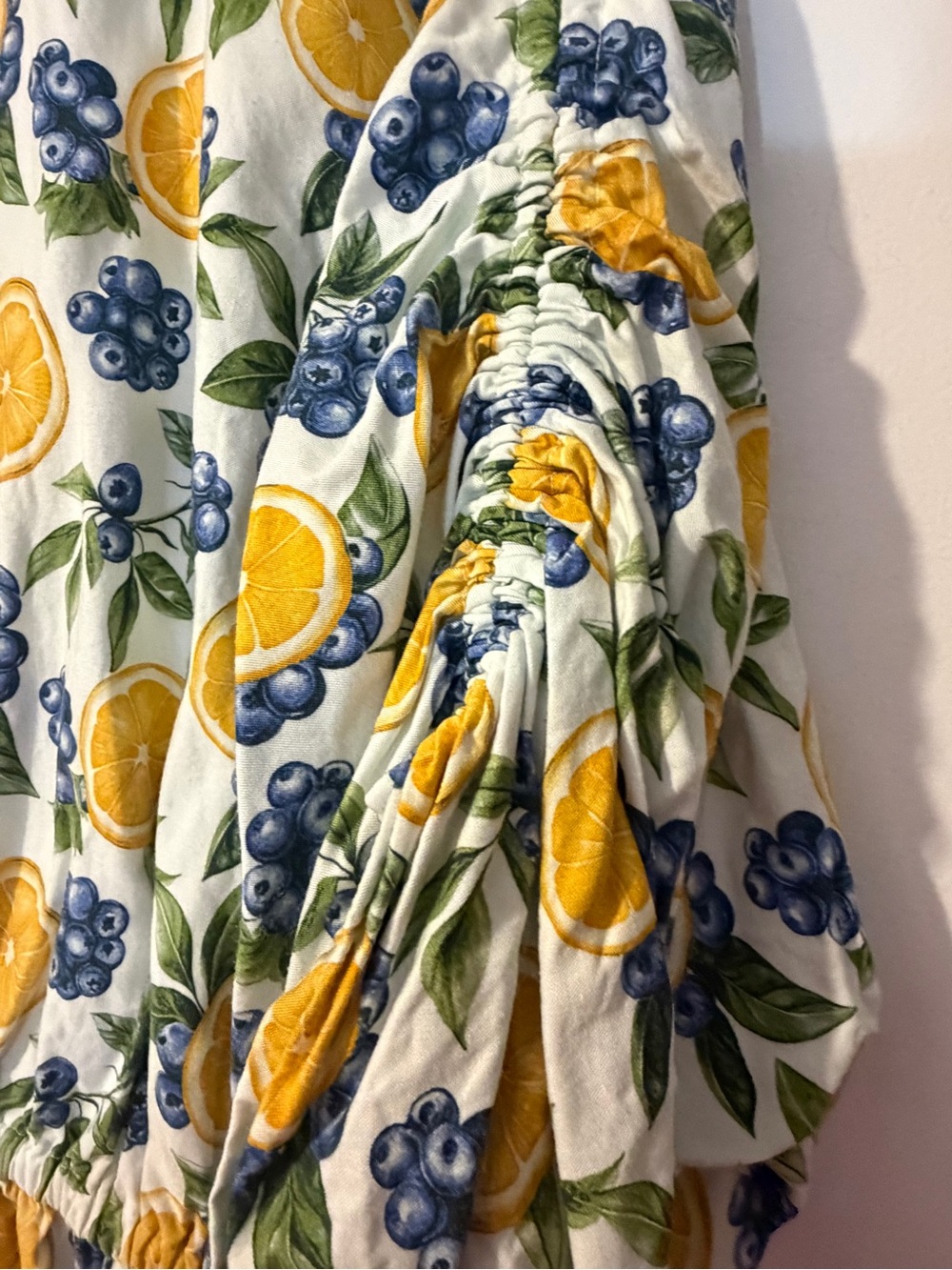 Maeve Lemon & Blueberry Print Blouse - Picture 4 of 6